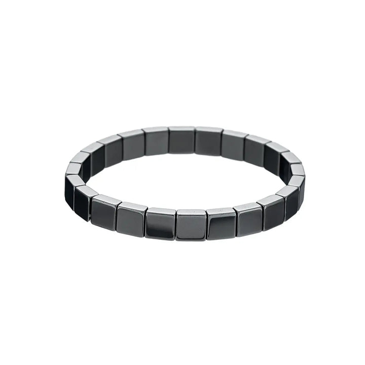 Hematite Cube Bracelet | Salty