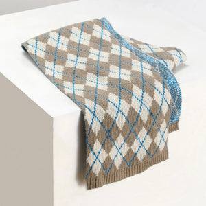 Heritage Diamond Luxe Scarf - Khaki | Salty