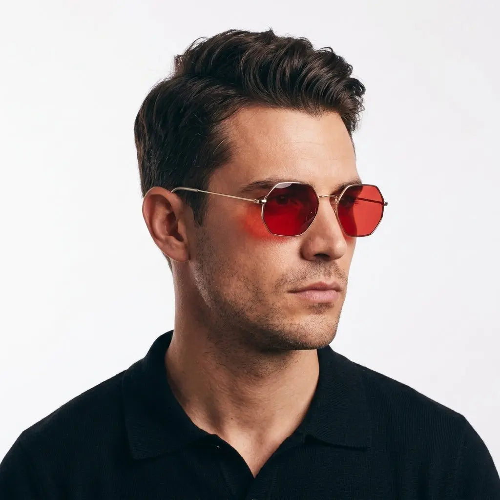 Hexara Edge Luxe Sunglasses - Gold | Salty