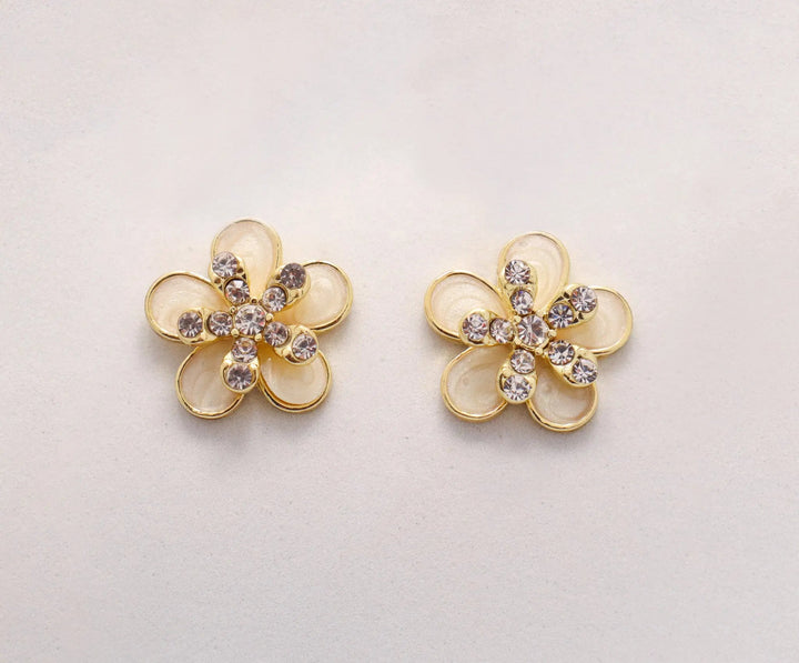 Hibiscus Flower Stud Earrings - Salty Accessories