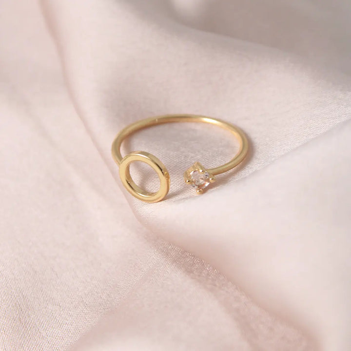 Hollow Diamond Ring