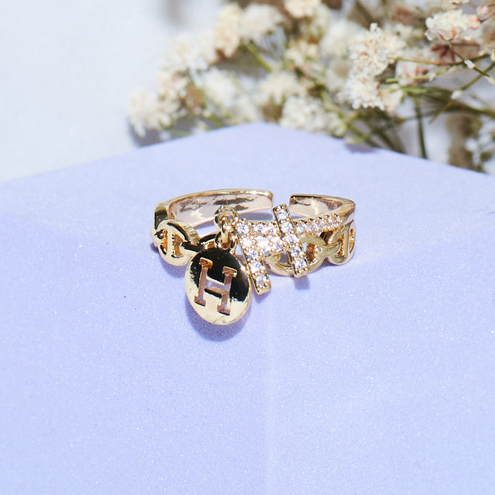 Hope "H" Tassel Ring - Salty Accessories