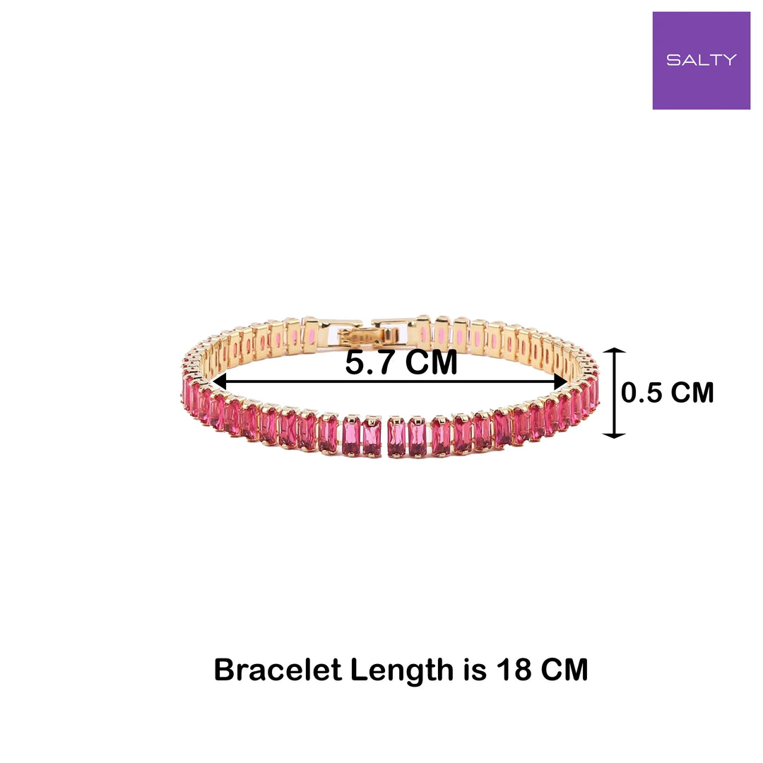 Hot Fusion Diamond Tennis Bracelet - Salty Accessories