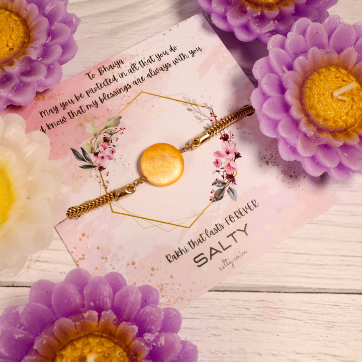 Orange Traditional Rakhi Gift Box