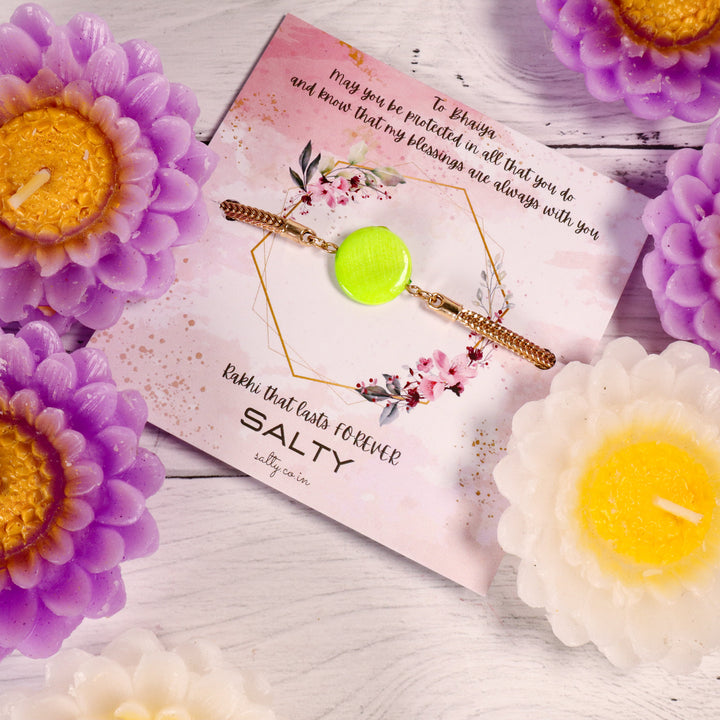 Green Traditional Rakhi Gift Box