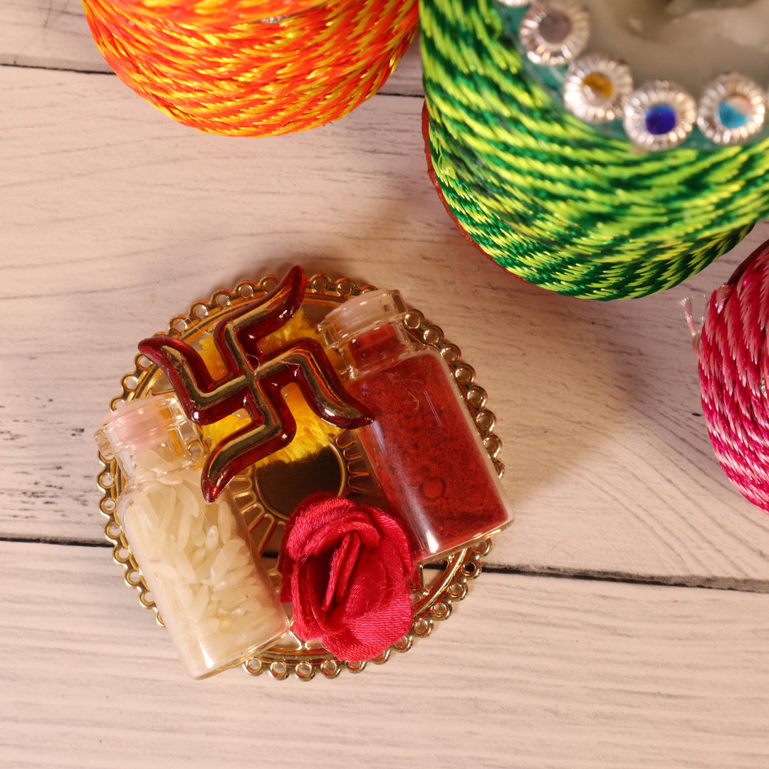 Suraksha Painted Rakhi Gift Box