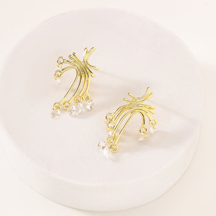 Cosmic Drip Climber Earrings