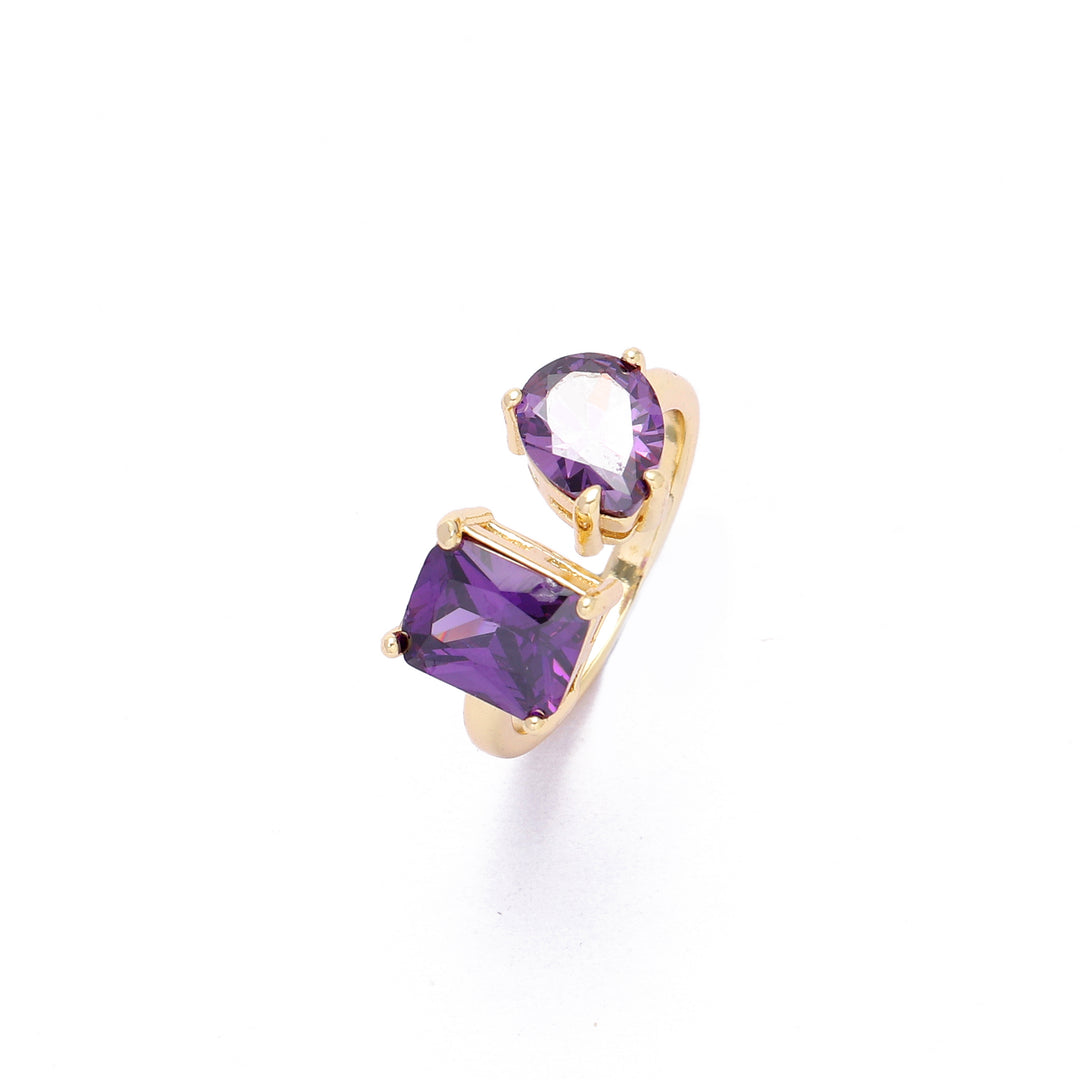 Plum Bliss Toi-et-Moi Ring