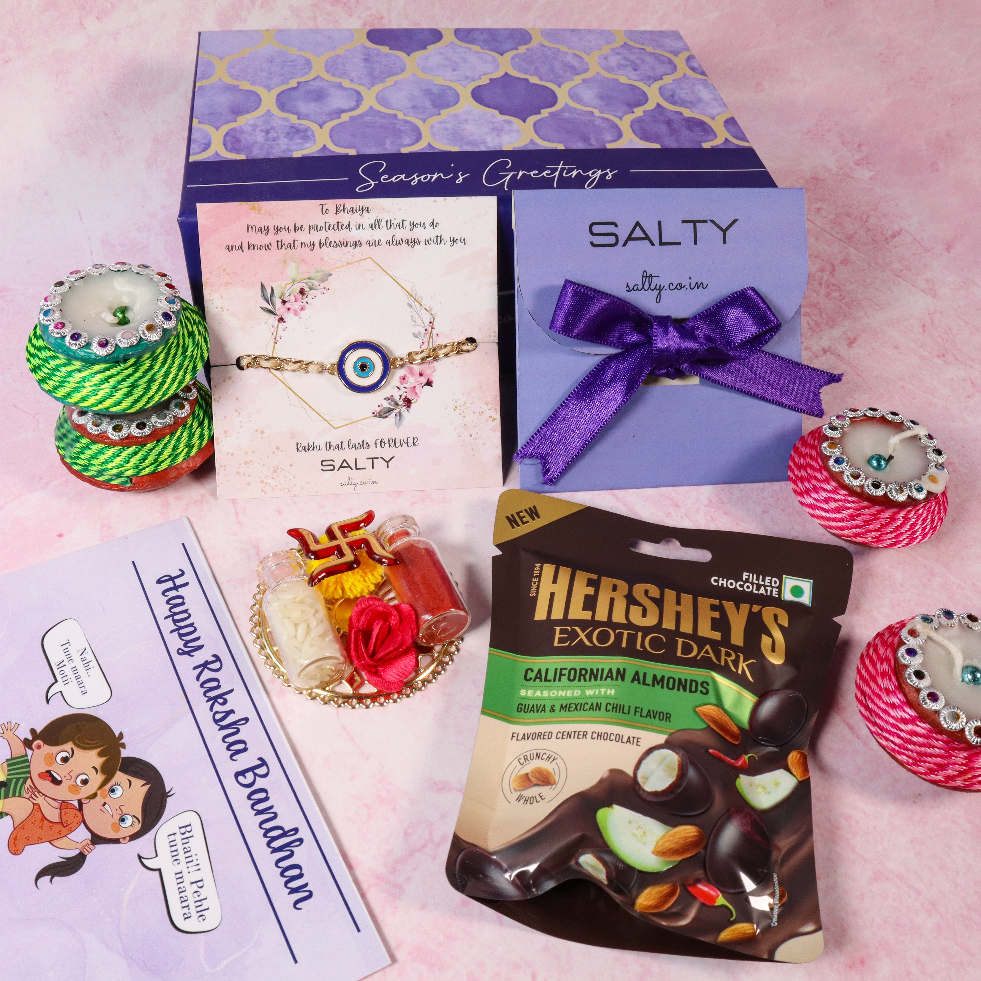 Lavender Rakhi Gift for Sister – Between Boxes Gifts