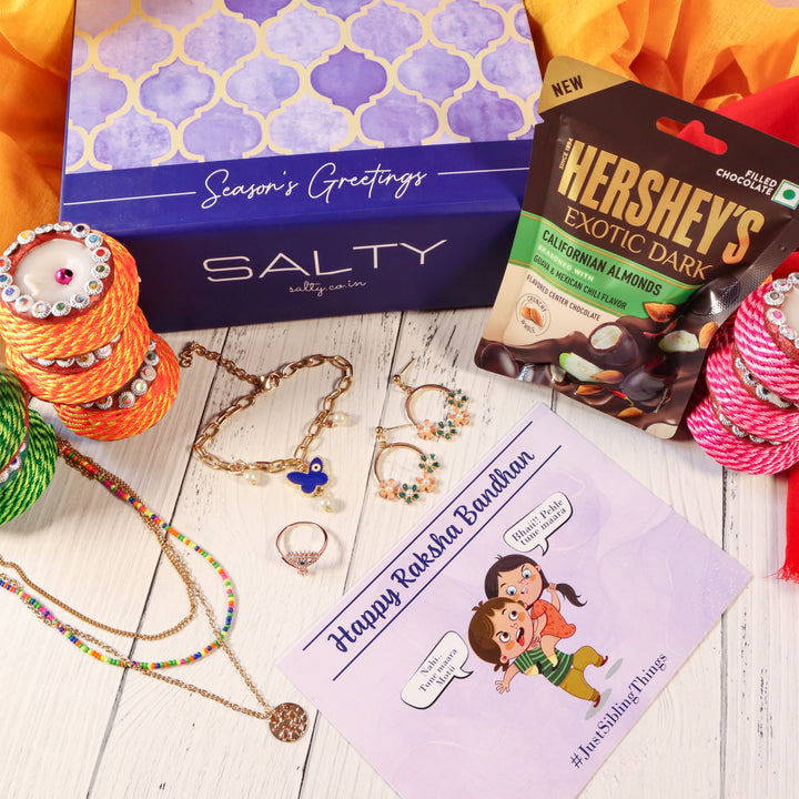 Premium Rakhi Gift Box For Sister By Salty