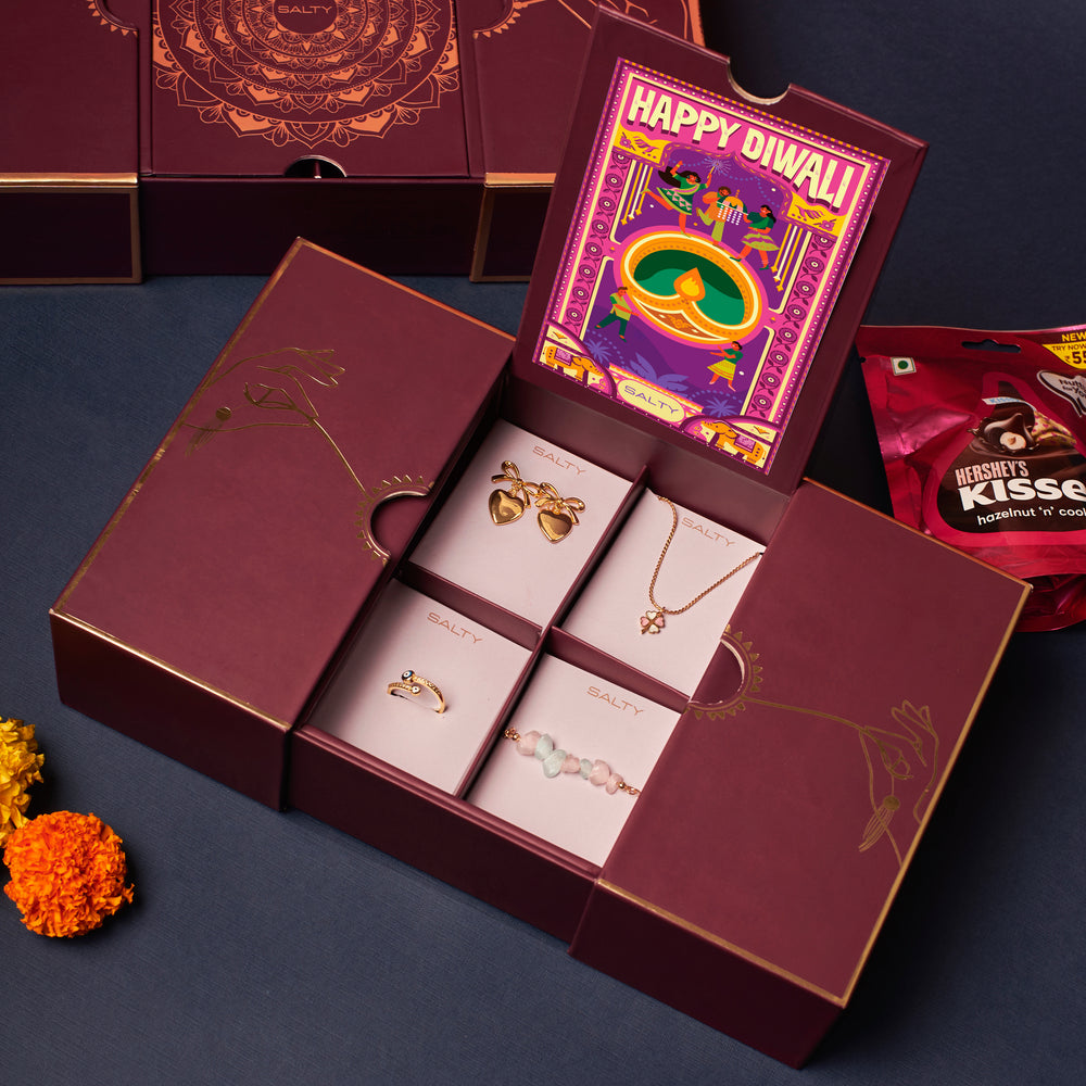 Diwali Special Reveal Slider Giftbox - Salty Accessories