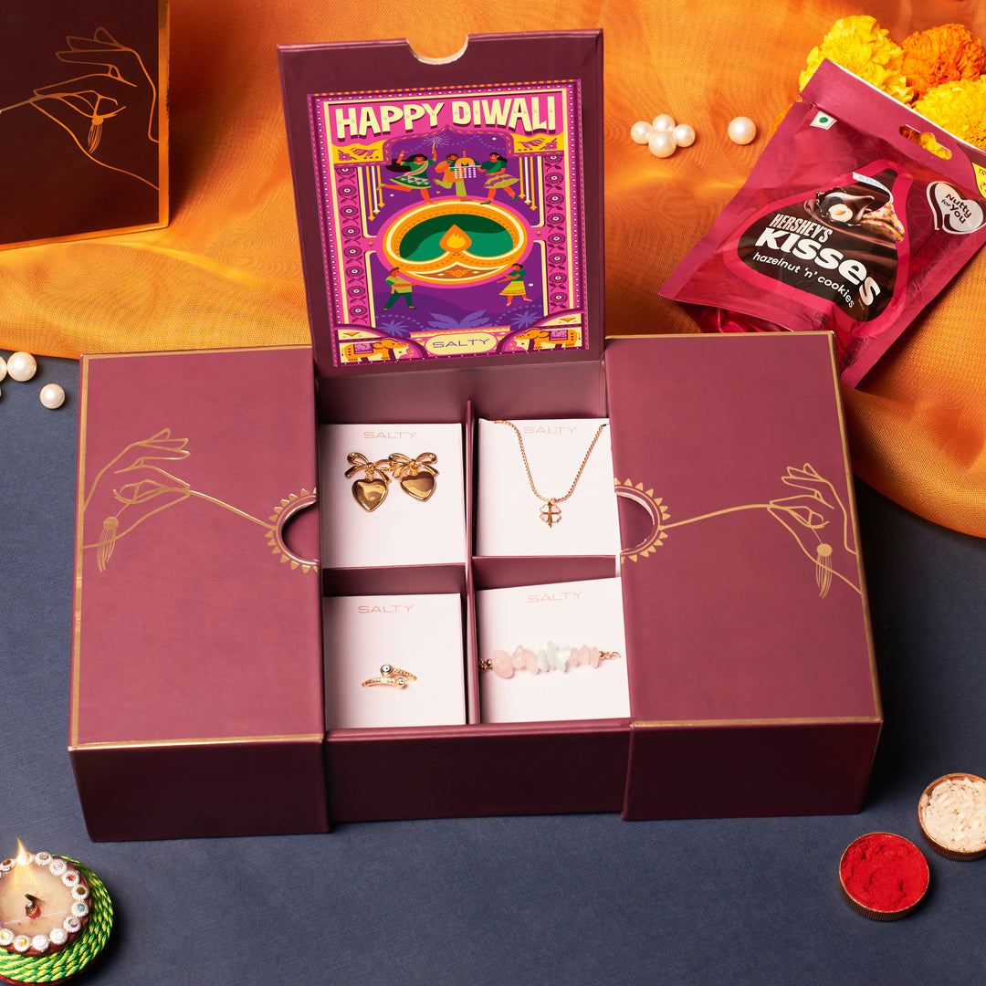 Diwali Special Reveal Slider Giftbox - Salty Accessories