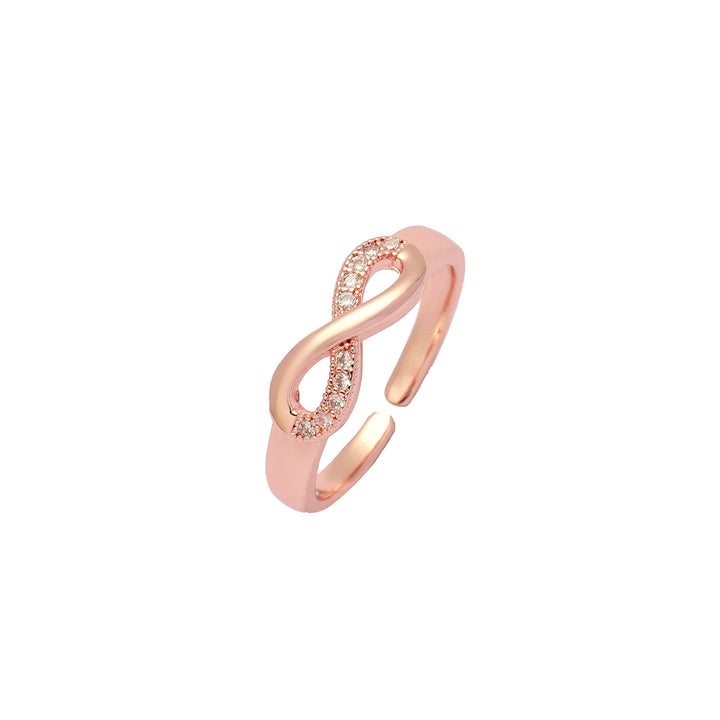 Boundless Infinity White Loop Ring