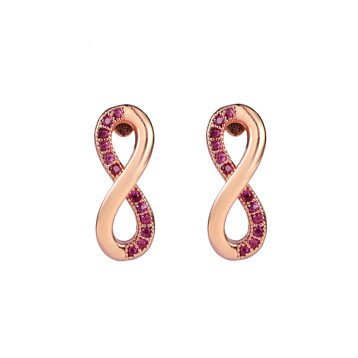 Limitless Infinity Twist Red Earrings