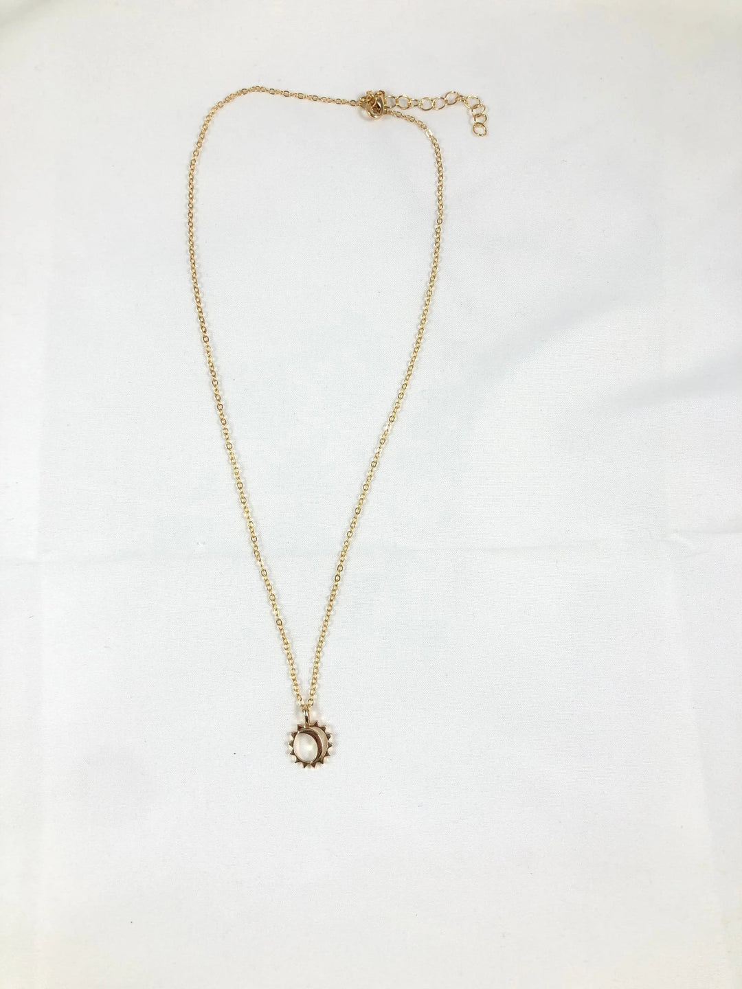 Moon and Sun Charm Necklace - Gold - Salty Accessories