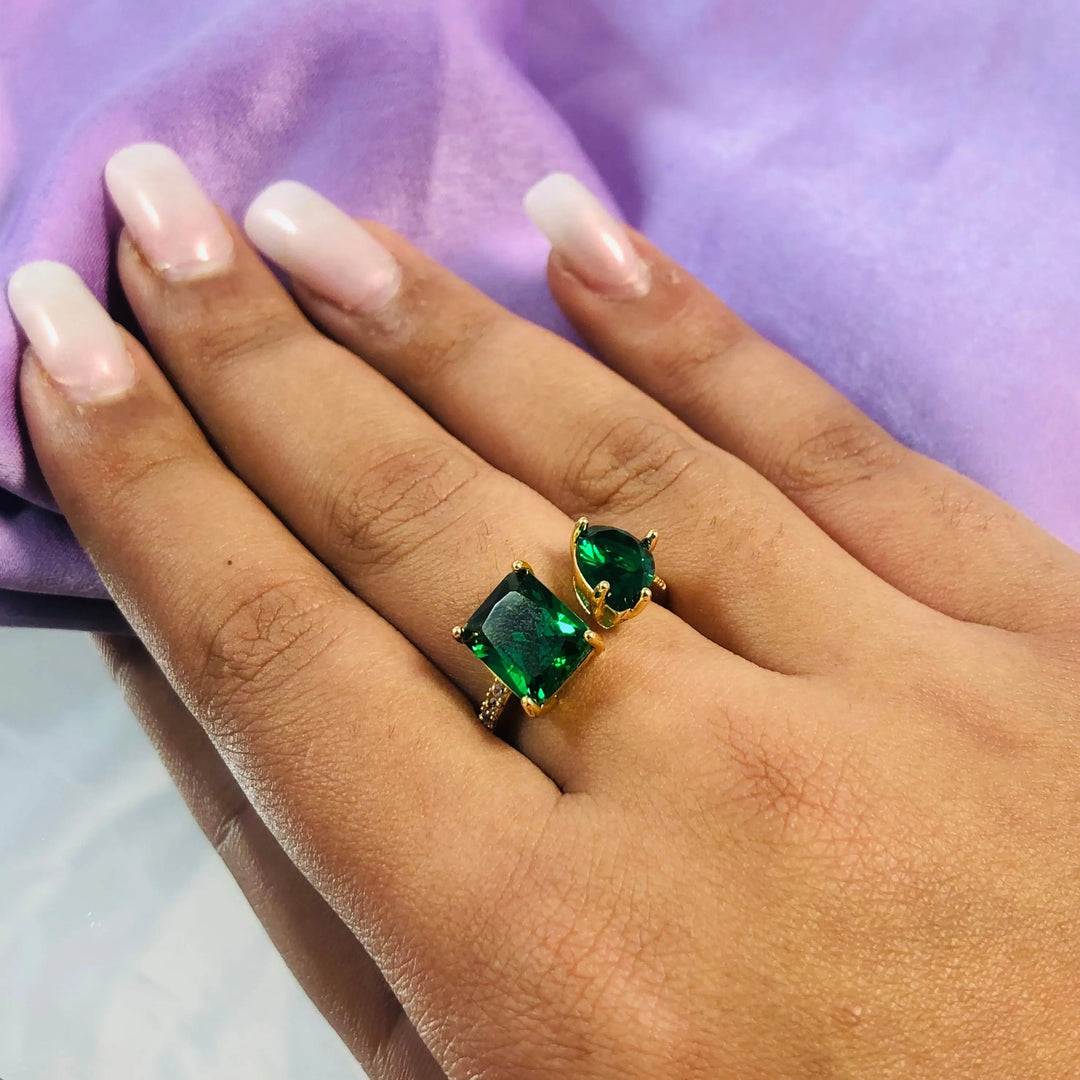 Kylie Jenner Promise Ring - Green Emerald - Salty Accessories