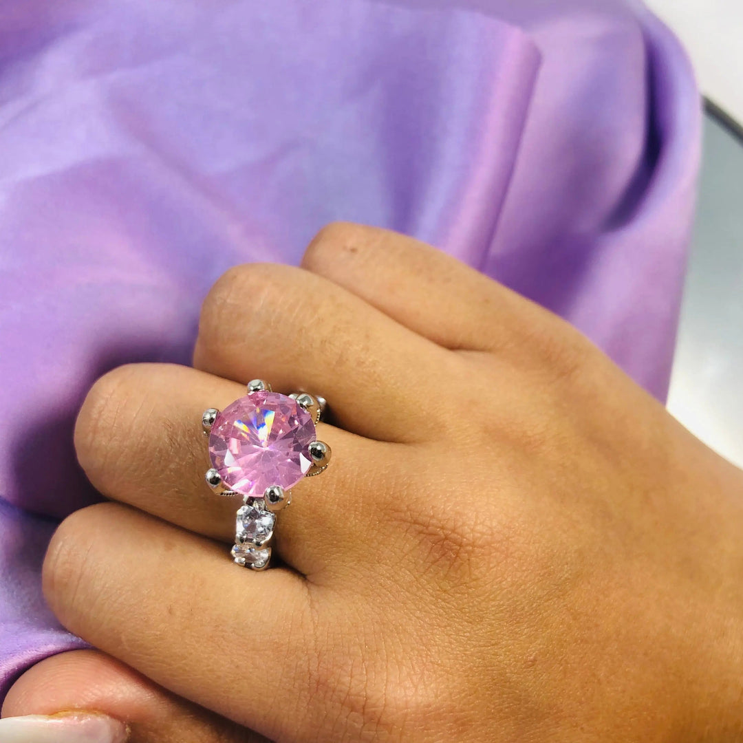 Pink Cocktail Ring - Salty Accessories