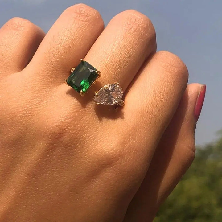 Diamond Cut Mismatch Ring - Salty Accessories
