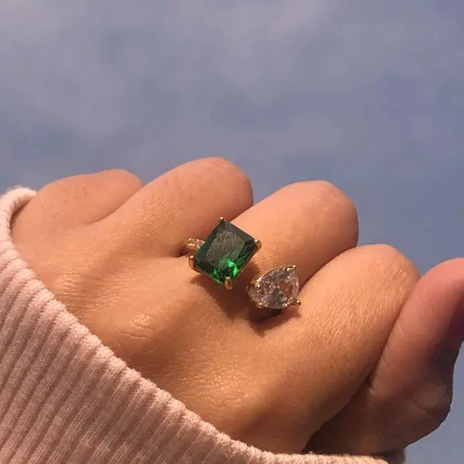 Diamond Cut Mismatch Ring - Salty Accessories