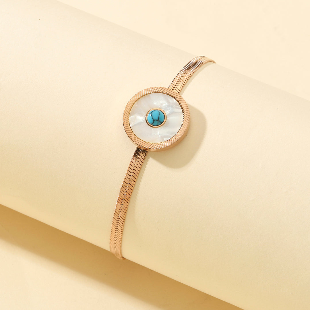 Eye of Protection Rose Gold Bracelet - Salty Accessories