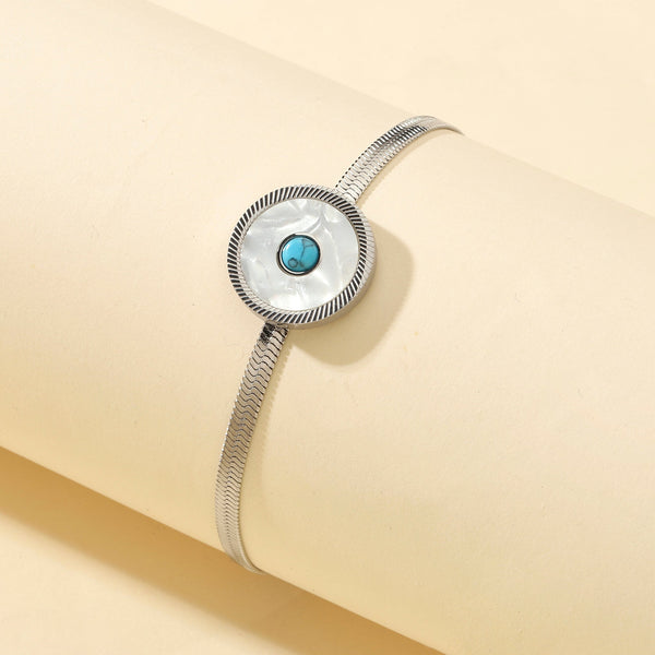 Eye of Protection Silver Bracelet