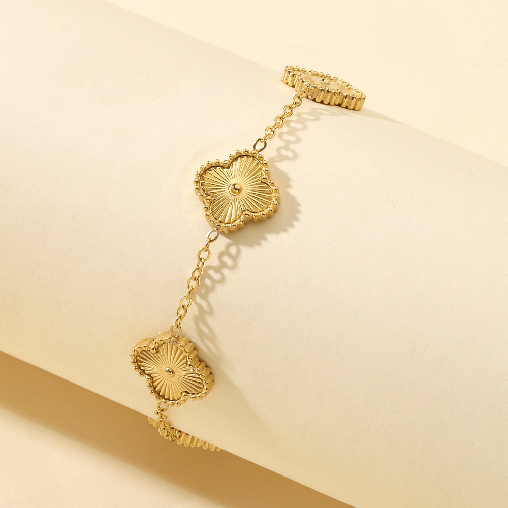 Golden Luck Leaflet Bracelet - Salty Accessories