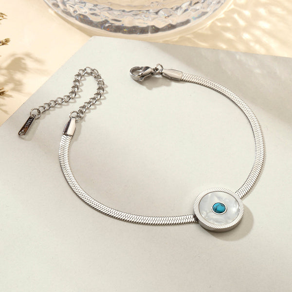 Eye of Protection Silver Bracelet