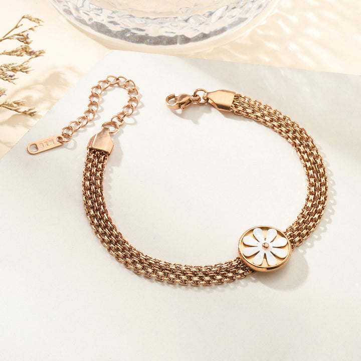 Quaint Flora Rose Gold Bracelet