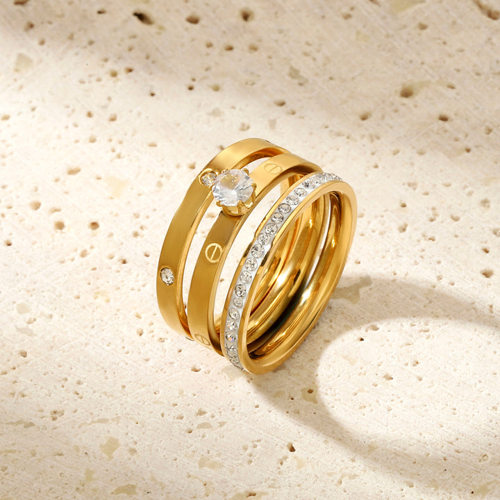 Elysian Echo Gold Ring - Salty Accessories