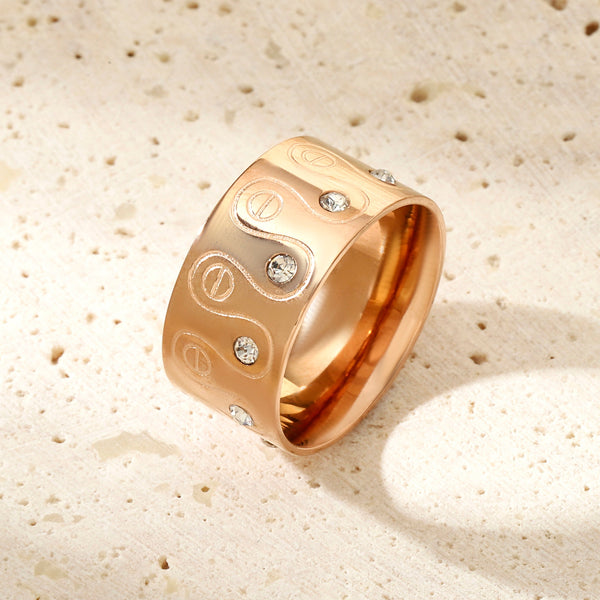 Shamanic Circlet Rose Gold Ring