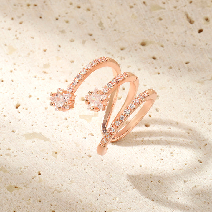 Chic Chaos Ear Cuff - Rose Gold - Salty Accessories