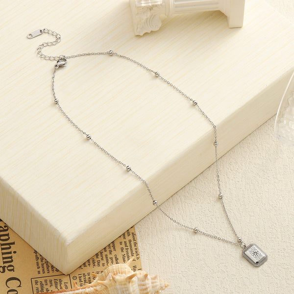 Retro Relic Silver Necklace