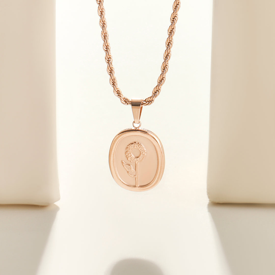 Beloved Bloom Rose Gold Necklace - Salty Accessories