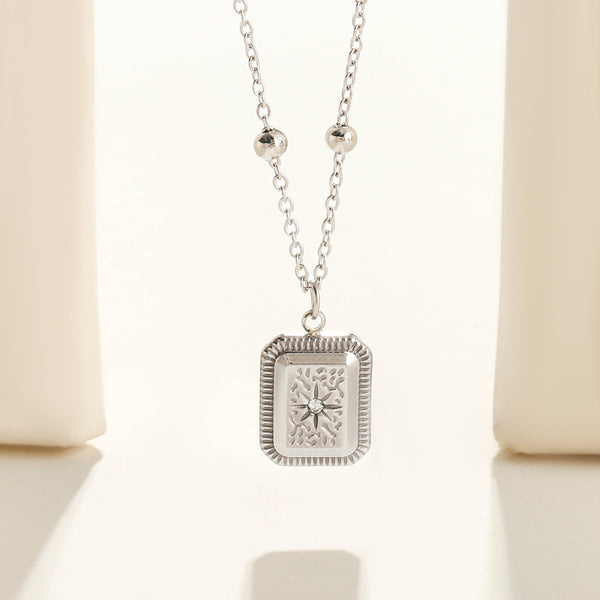 Retro Relic Silver Necklace