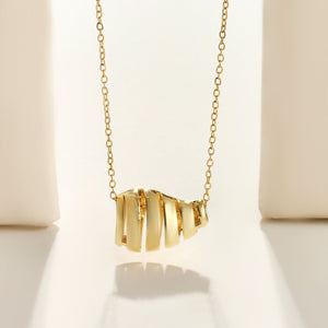 Lustrous Golden Necklace - Salty Accessories