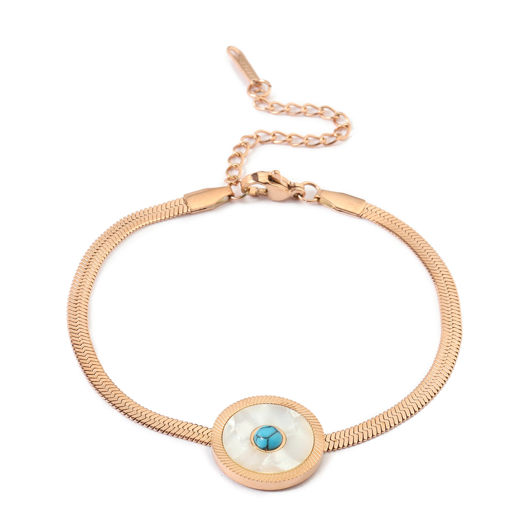 Eye of Protection Rose Gold Bracelet - Salty Accessories