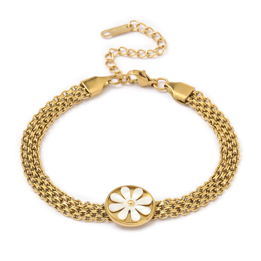 Quaint Flora Gold Bracelet - Salty Accessories