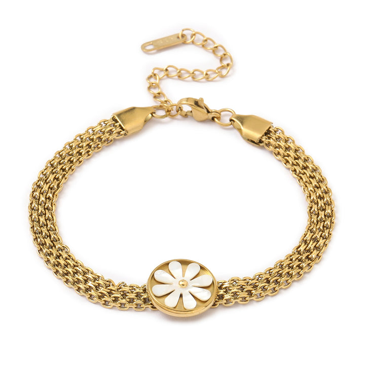 Quaint Flora Gold Bracelet - Salty Accessories