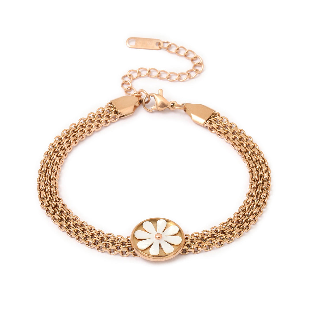 Quaint Flora Rose Gold Bracelet - Salty Accessories