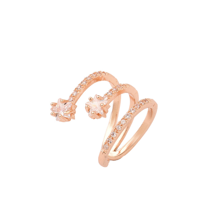 Chic Chaos Ear Cuff - Rose Gold - Salty Accessories