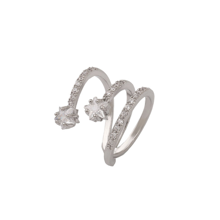 Chic Chaos Ear Cuff - Silver - Salty Accessories