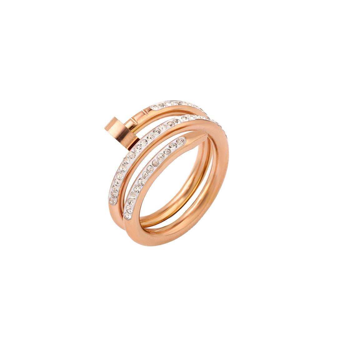 Just A Nail Rose Gold Ring - Salty Accessories