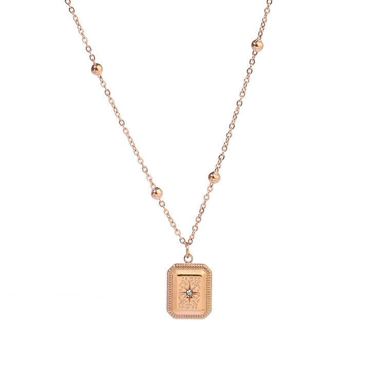 Retro Relic Rose Gold Necklace - Salty Accessories