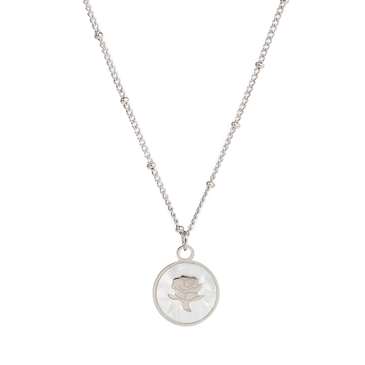 Heirloom Rose Silver Necklace - Salty Accessories