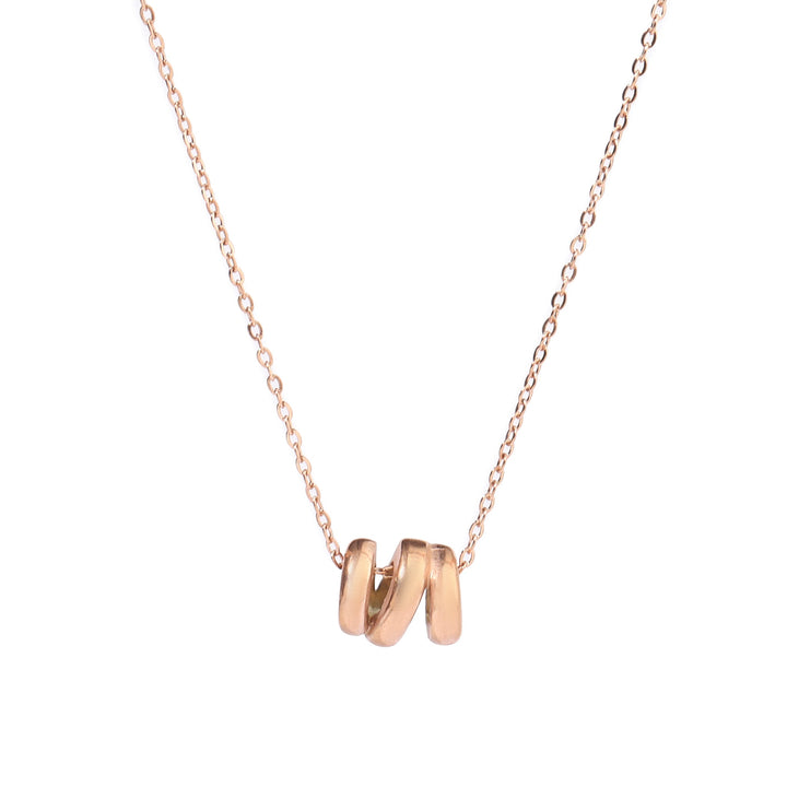 Swirl Rose Gold Necklace