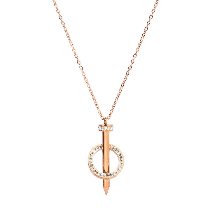 Seoul Cityscape Necklace - Rose Gold - Salty Accessories