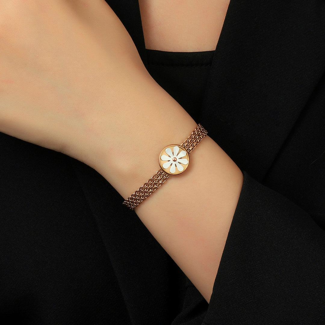 Quaint Flora Rose Gold Bracelet