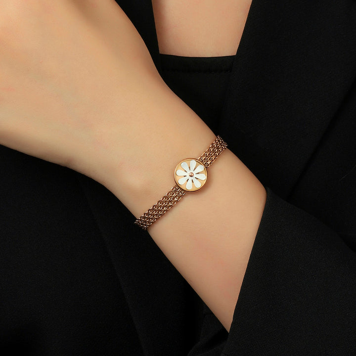 Quaint Flora Rose Gold Bracelet - Salty Accessories