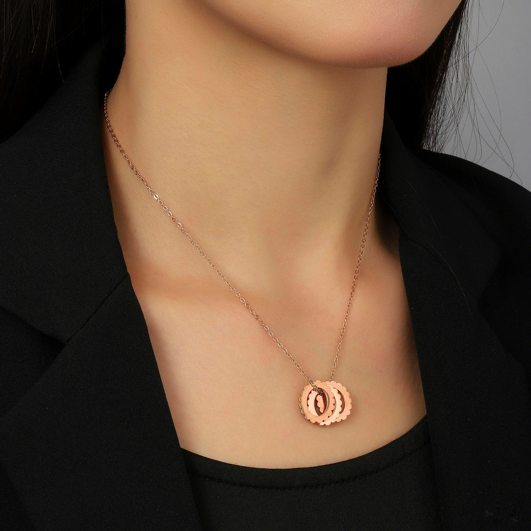 Romance Ring Rose Gold Necklace