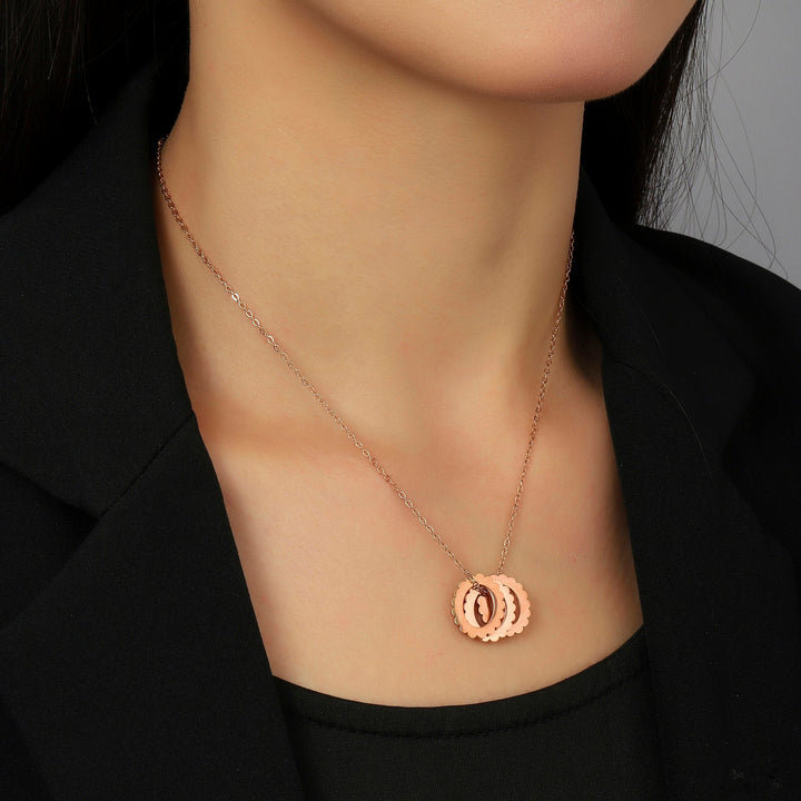 Romance Ring Rose Gold Necklace - Salty Accessories